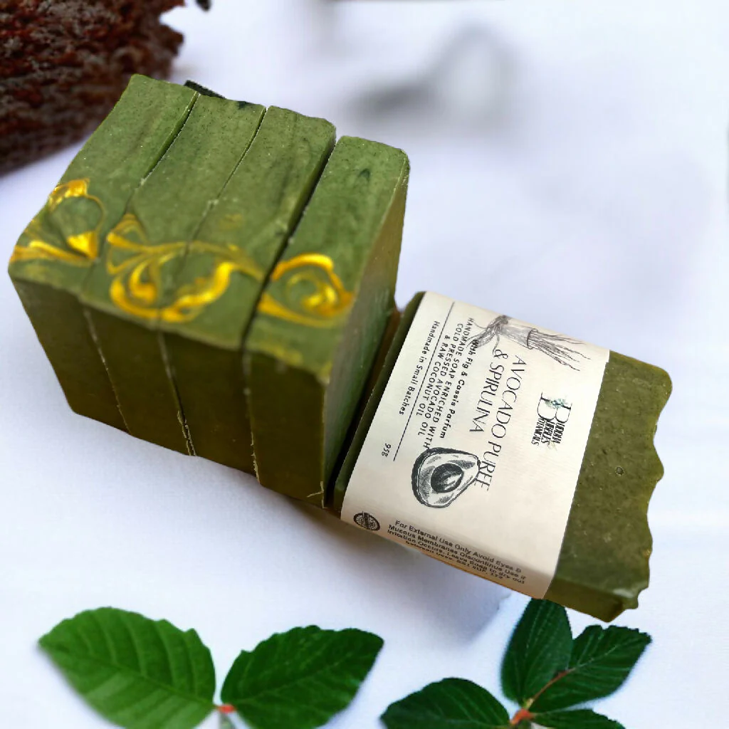 Soap Bar with Avocado Puree and Spirulina Small and Large Size - Image 6