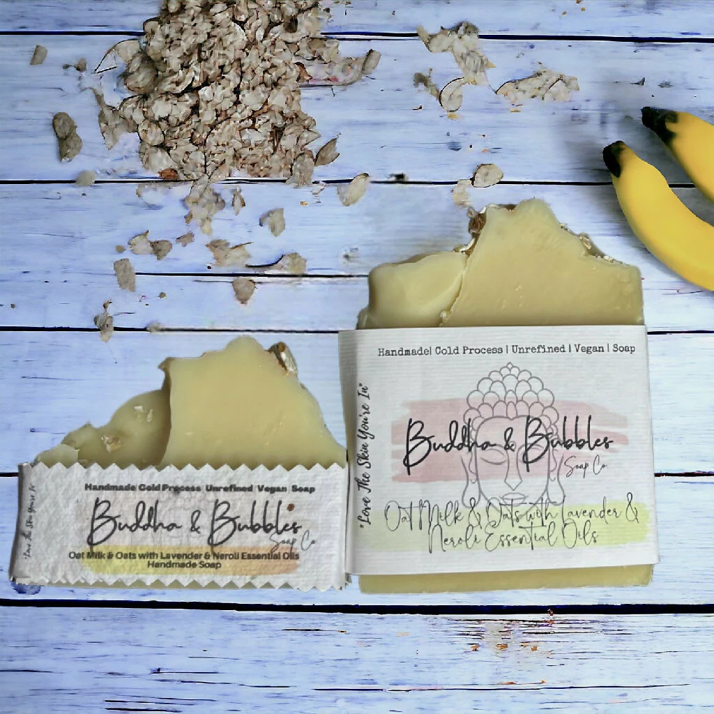 Soap Bar with Banana Puree and Oats Gentle Facial Bar Unfragranced Small and Large Size - Image 7
