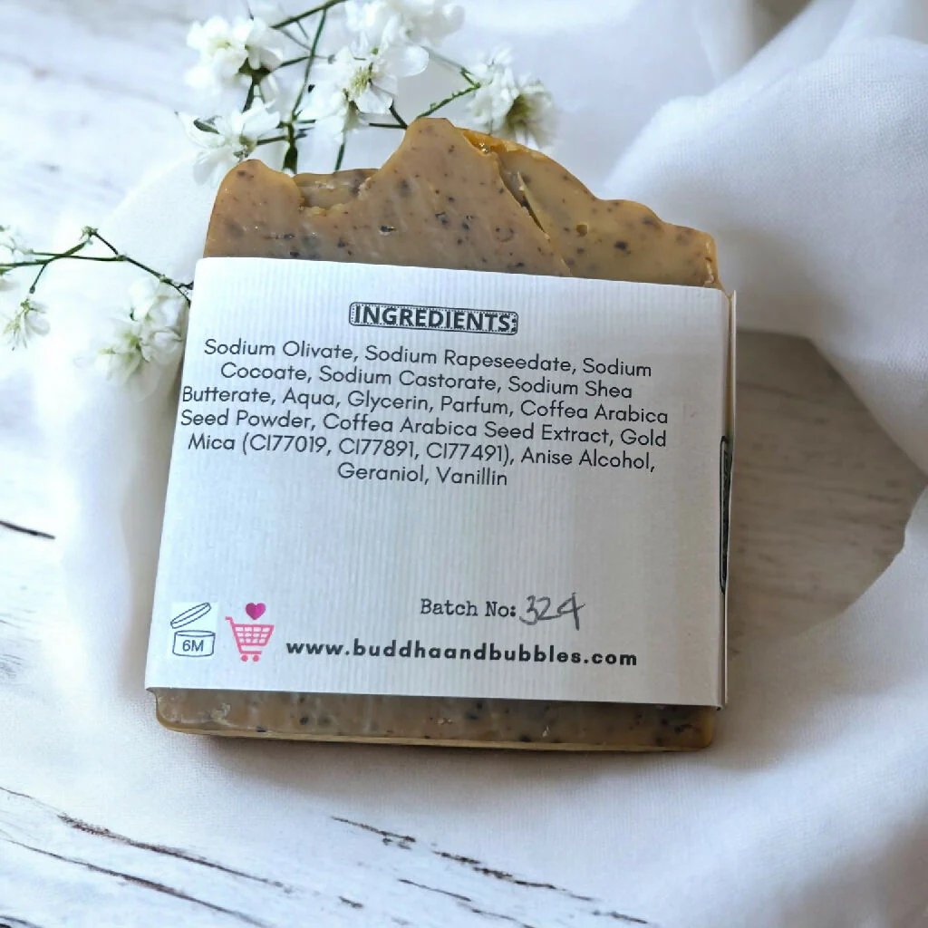Soap Bar with Upcycled Coffee Grounds Small and Large Size - Image 2