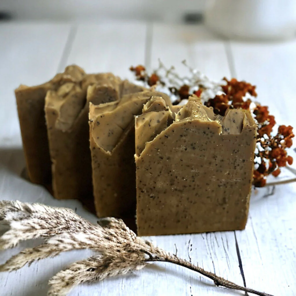 Soap Bar with Upcycled Coffee Grounds Small and Large Size - Image 4