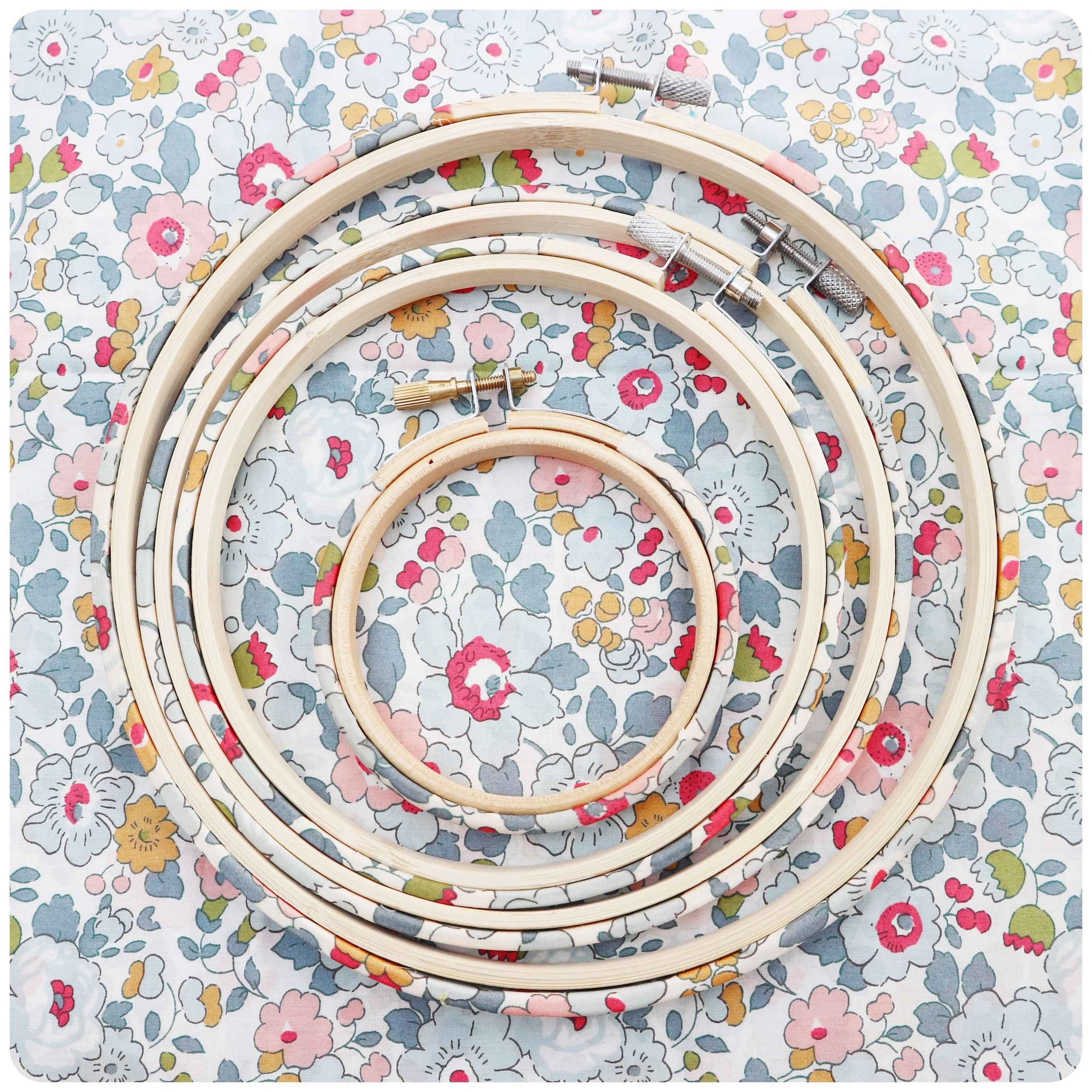 'Soft Grey' Embroidery Hoop Collection - Set of Three - Image 7