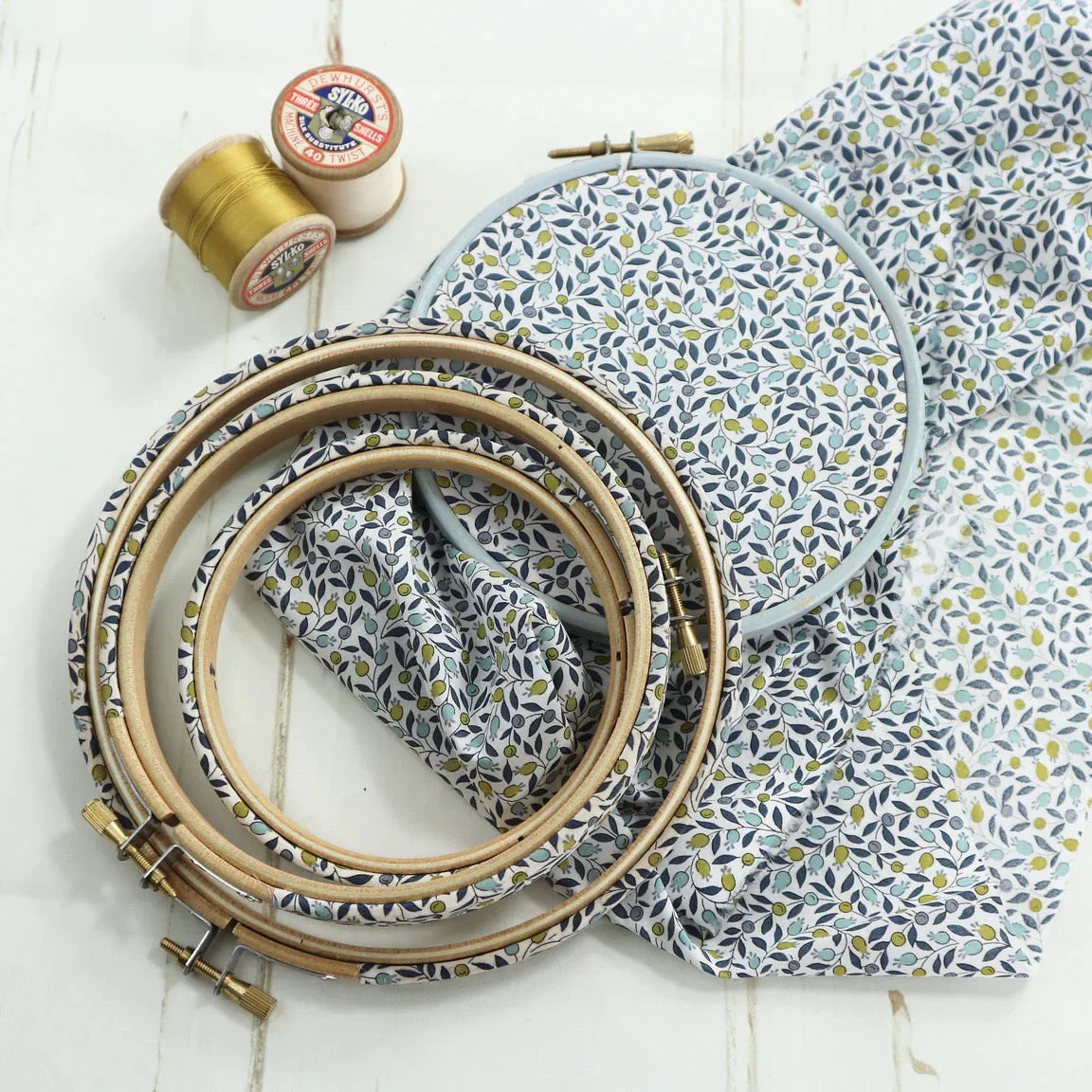 'Soft Grey' Embroidery Hoop Collection - Set of Three - Image 8