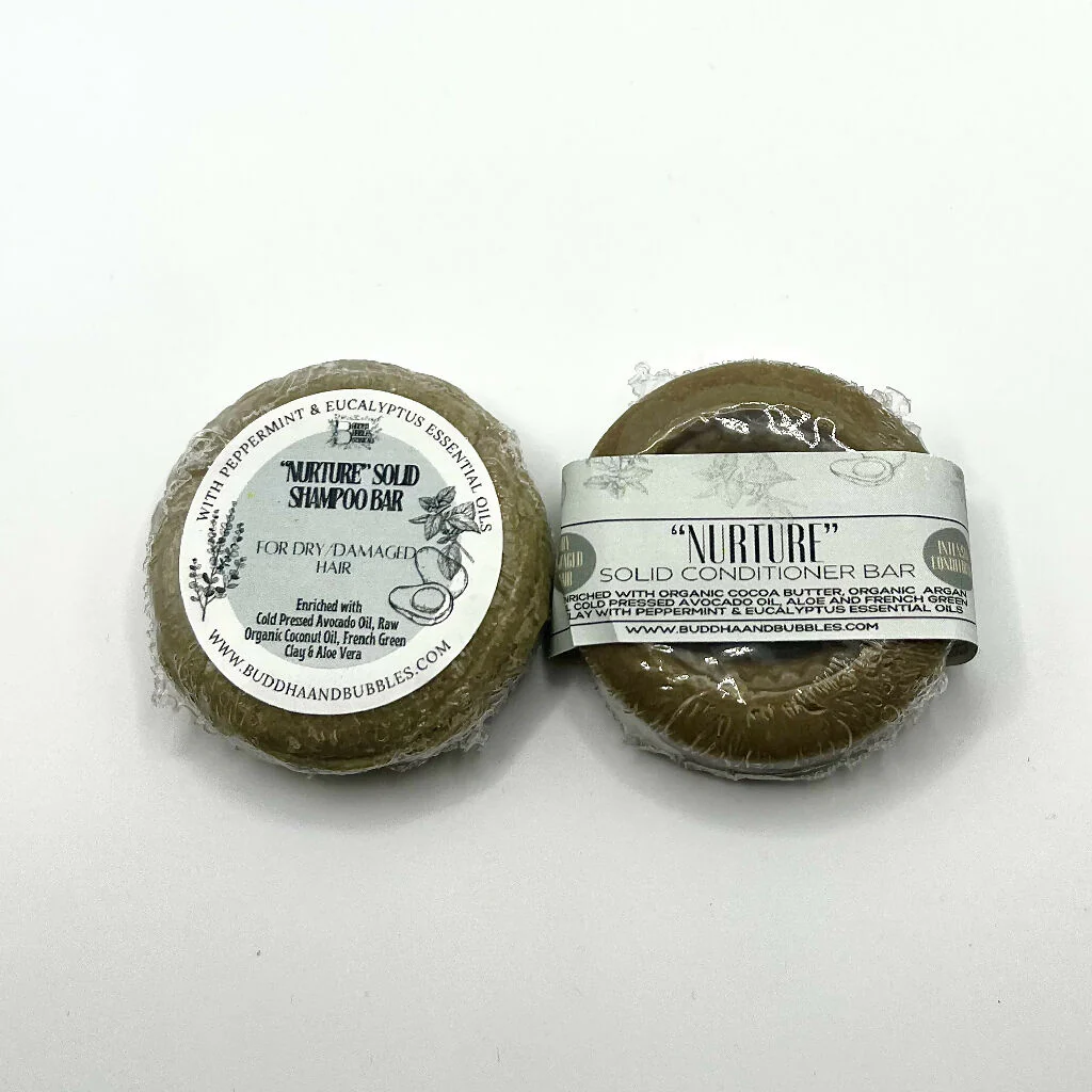 Solid Shampoo and Conditioner | Dry Damaged Hair | Enriched with Aloe, French Green Clay - Image 5