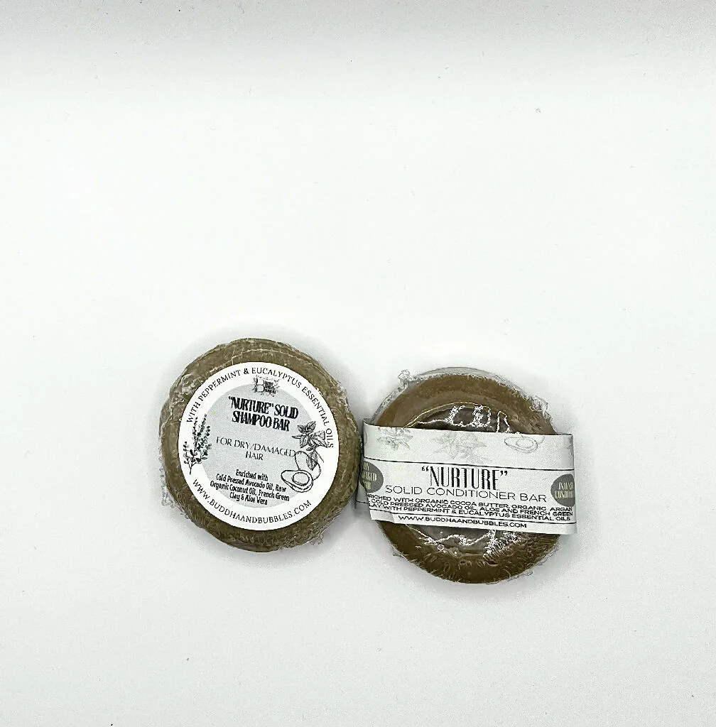 Solid Shampoo and Conditioner | Dry Damaged Hair | Enriched with Aloe, French Green Clay - Image 8