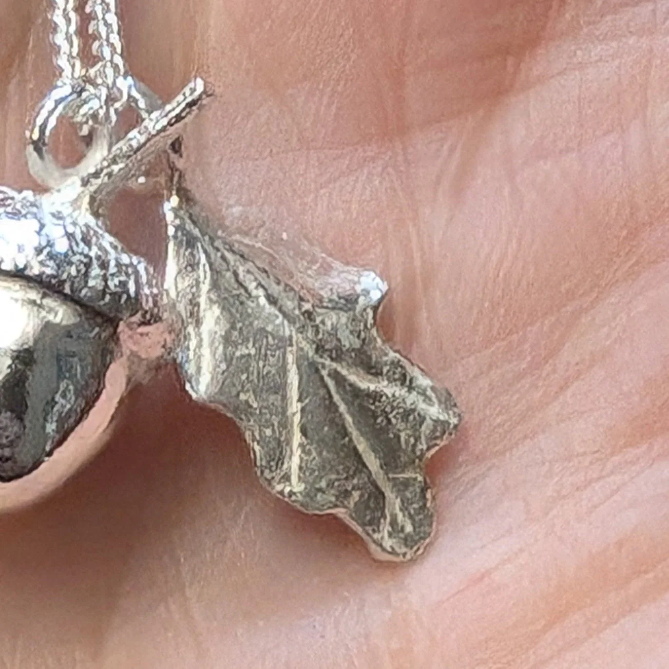 Solid Silver Acorn Pendant - Image 5
