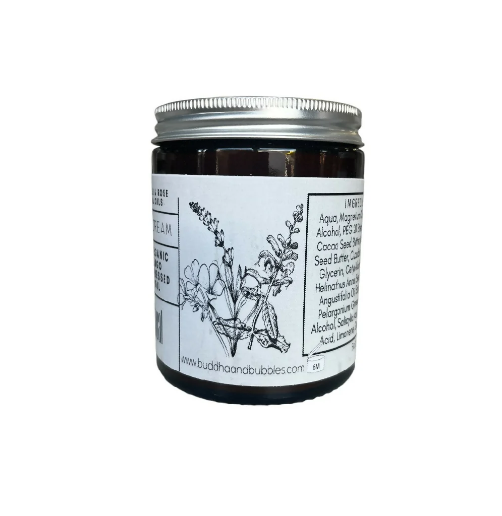 LARGE Relaxing Magnesium Cream for sleep and muscle relief with Clary Sage Lavender and Rose Geranium 150g - Image 9