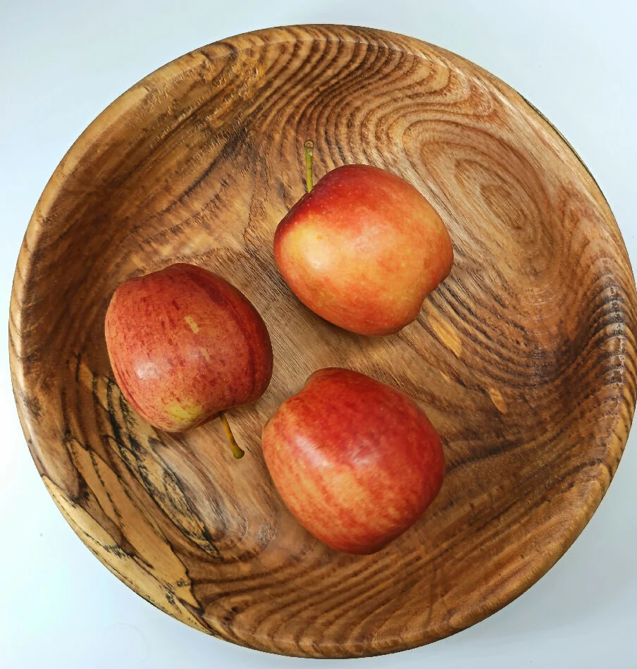 Spalted ash wood bowl