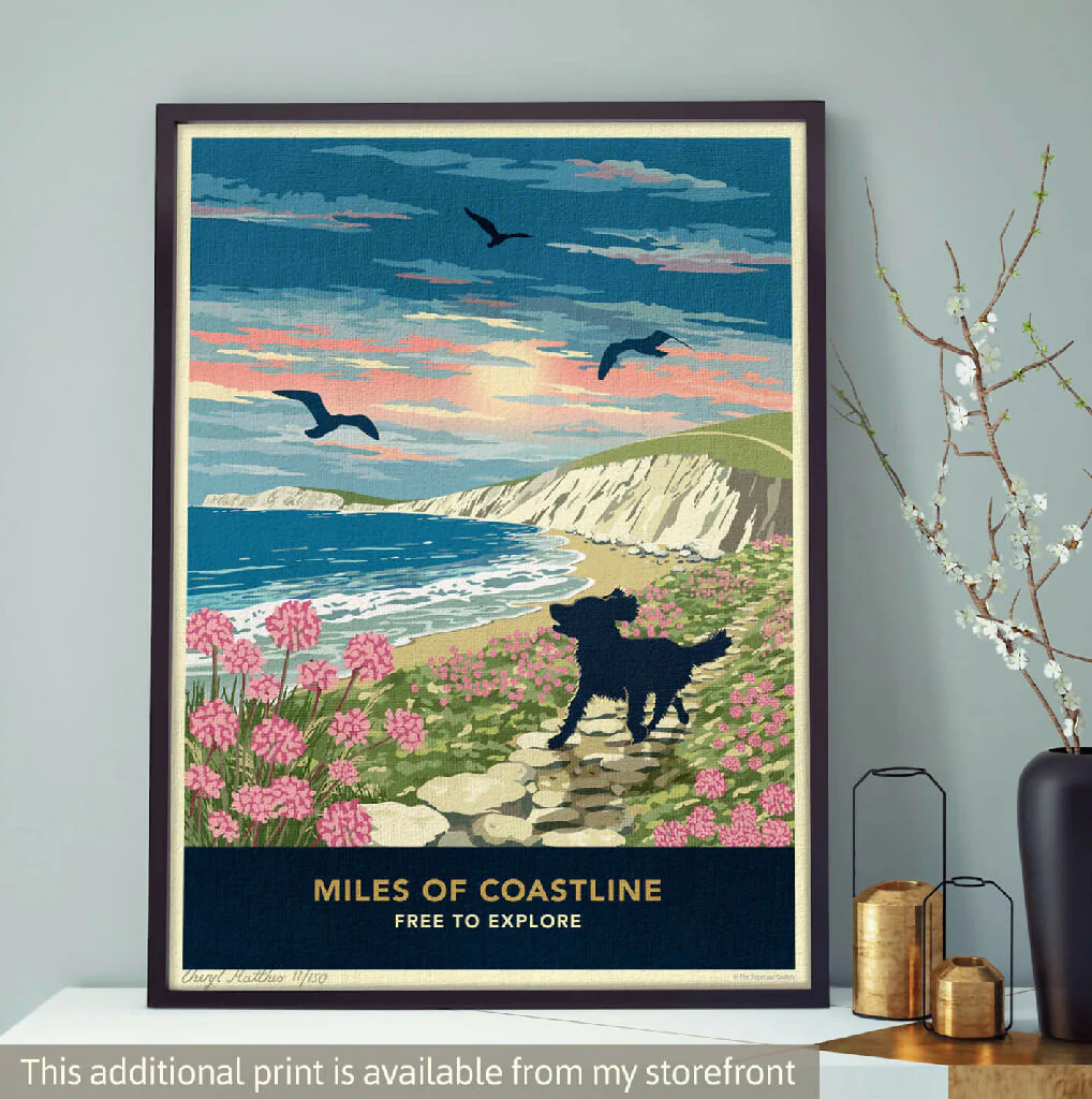 SPANIEL 'BEACH FUN’ LIMITED EDITION ART PRINT - Image 10