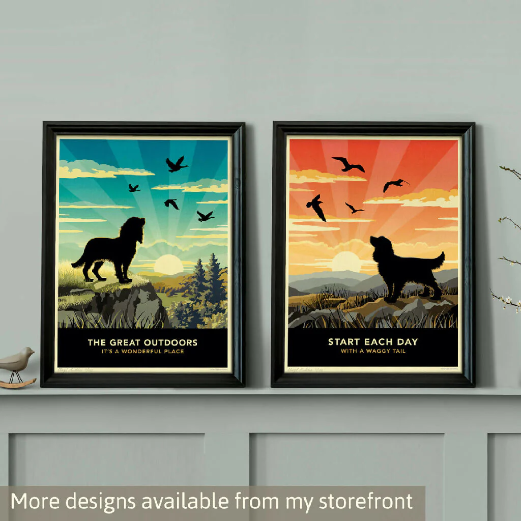 SPANIEL 'BEACH FUN’ LIMITED EDITION ART PRINT - Image 12