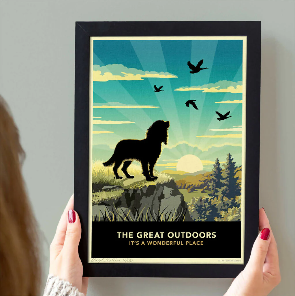SPANIEL 'THE GREAT OUTDOORS’ LIMITED EDITION ART PRINT - Image 4
