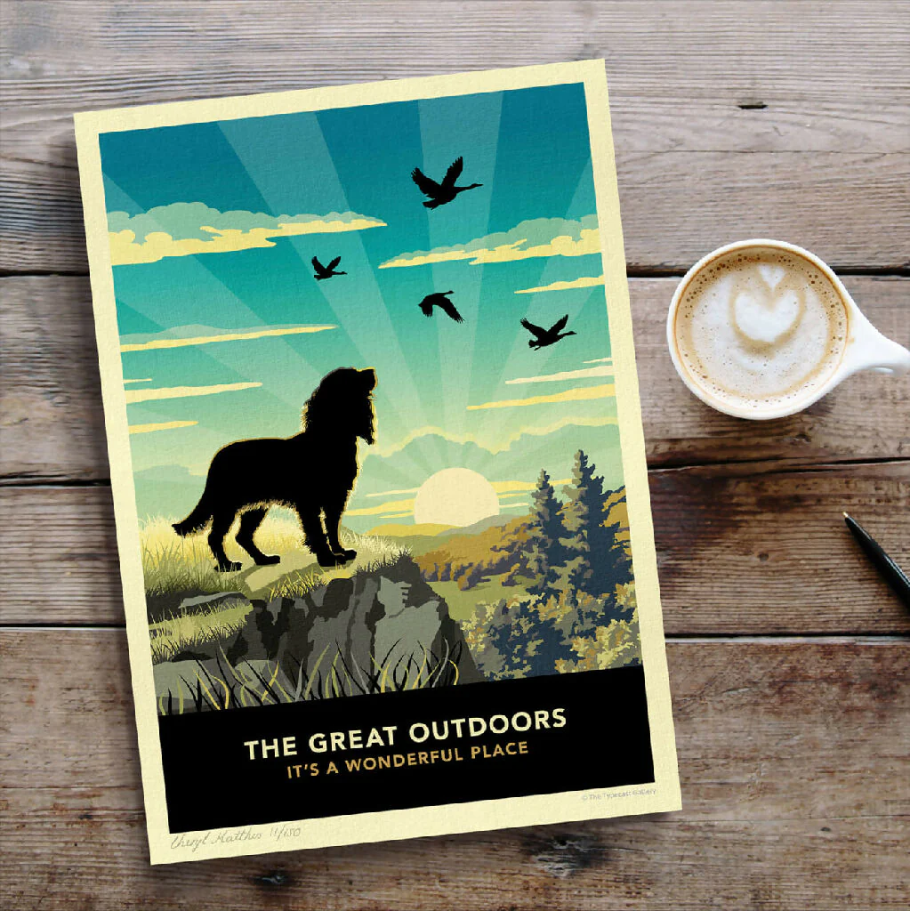 SPANIEL 'THE GREAT OUTDOORS’ LIMITED EDITION ART PRINT - Image 6