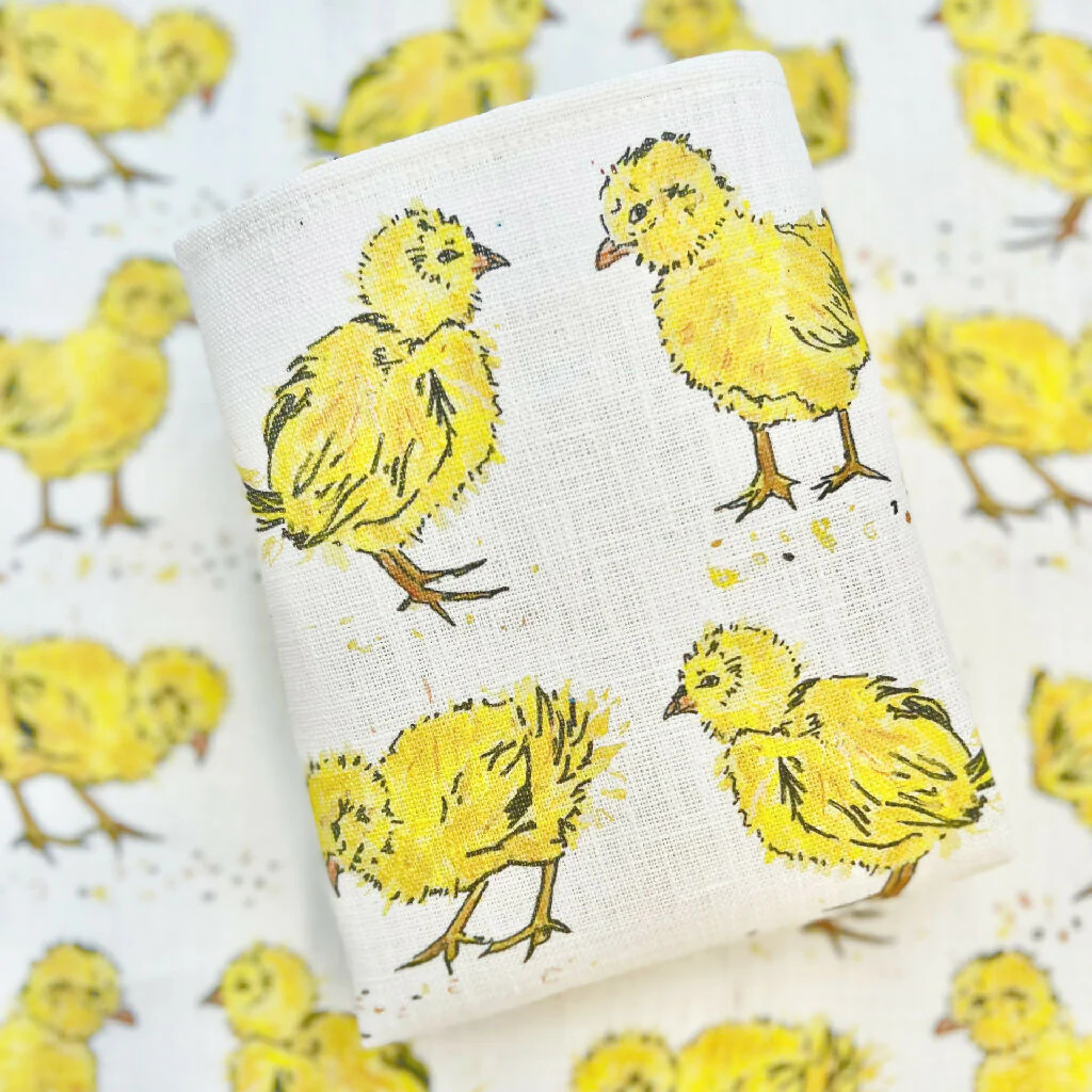 Spring Chicks Linen Napkins - Image 4