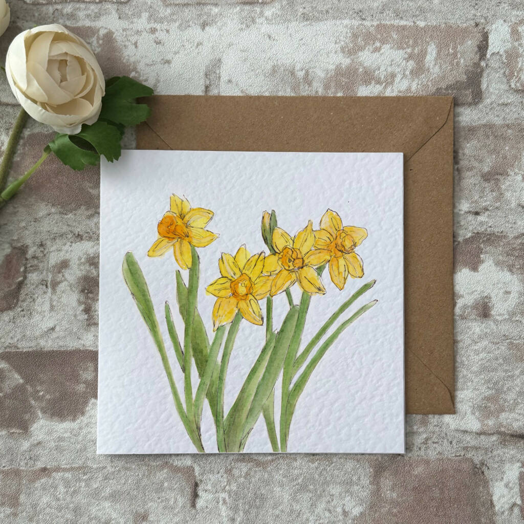 Spring Daffodils Greeting Card - Image 2