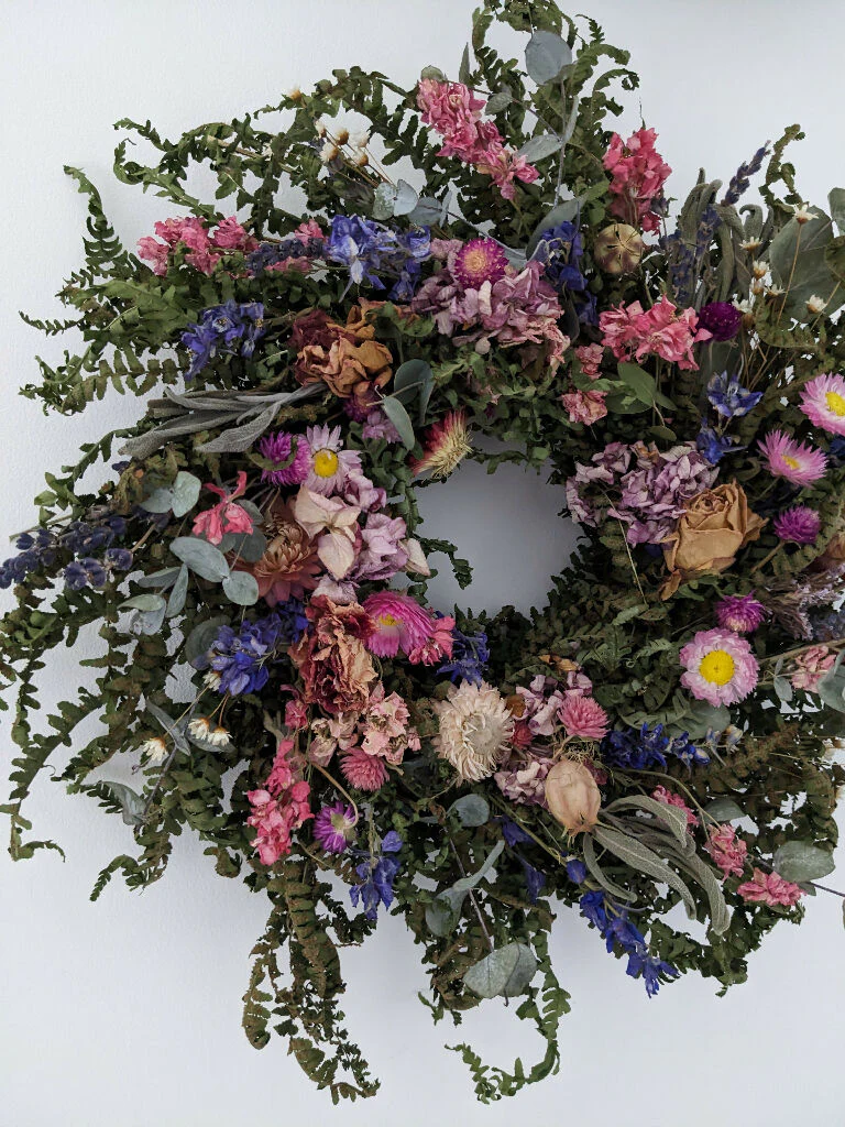 Spring Flower Wreath Decorated With Quals Eggs - Image 6