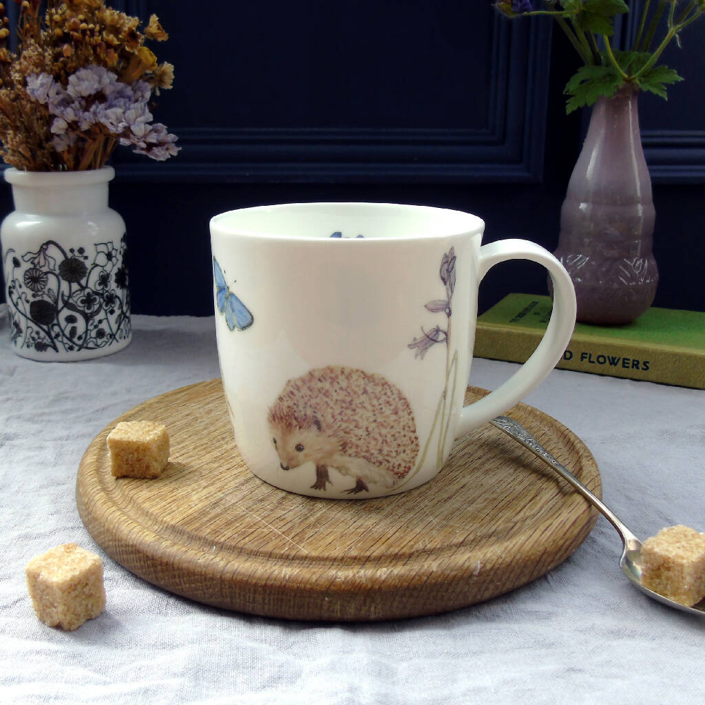 Spring Hedgehog Bone China Mug - Image 3