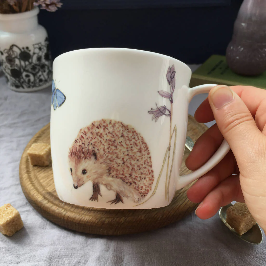 Spring Hedgehog Bone China Mug - Image 6