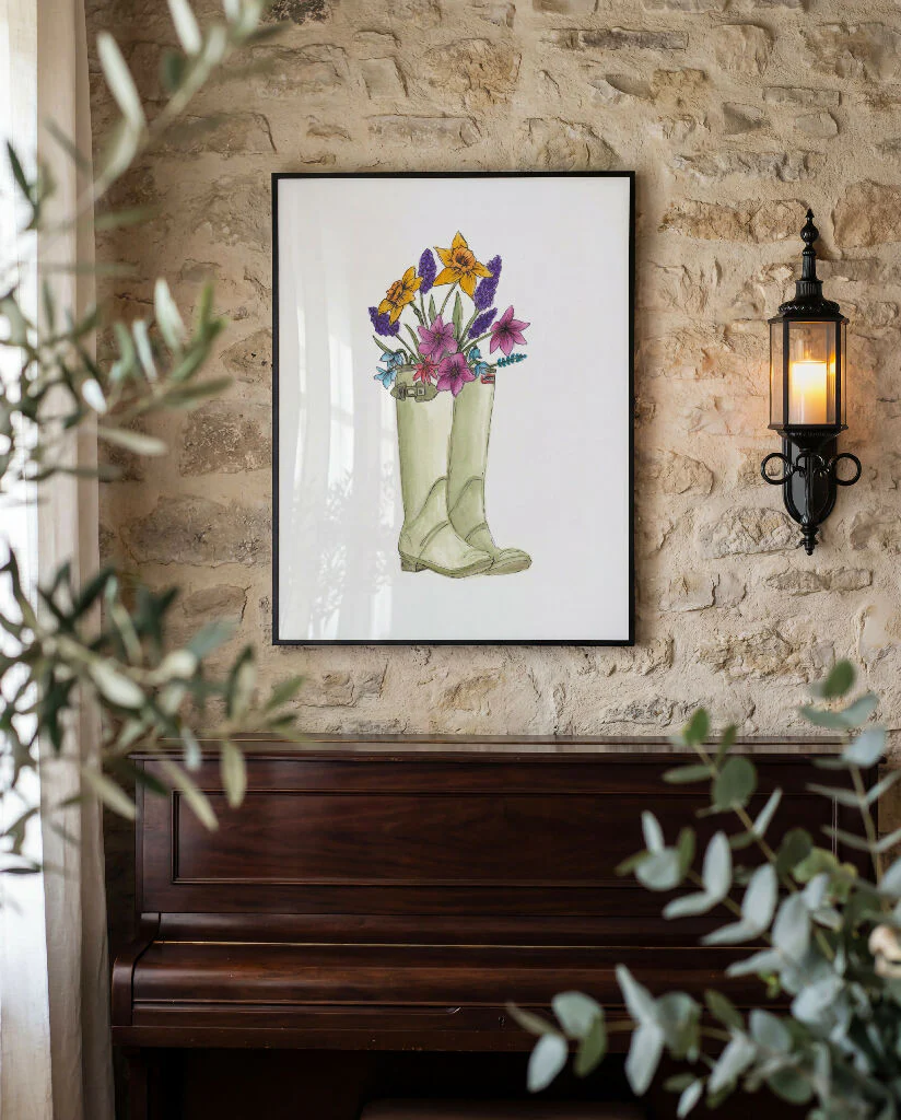 Spring Wellies Print - Image 2