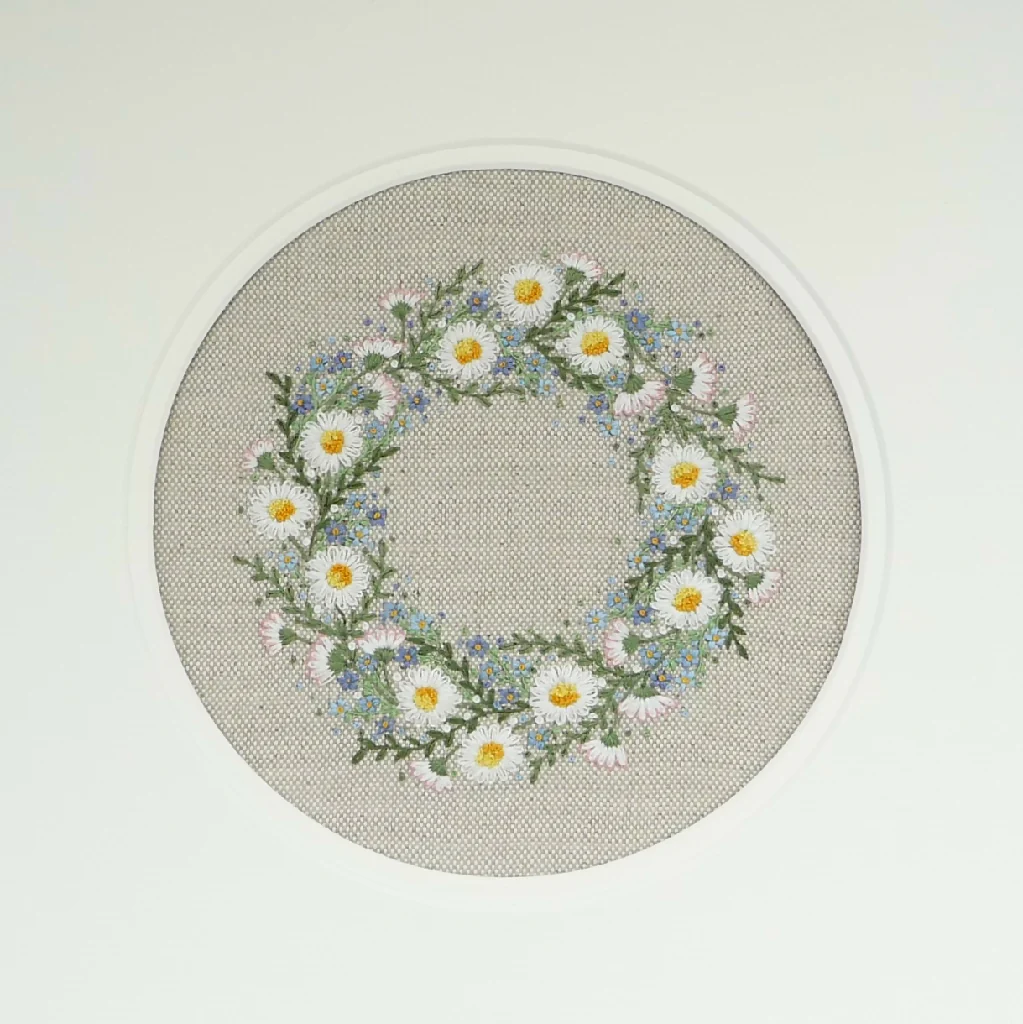Spring Wreath Hand Embroidery Kit - Image 2