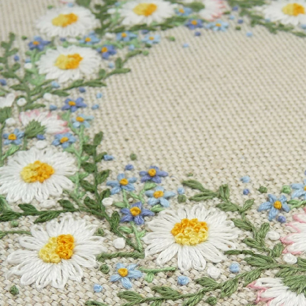 Spring Wreath Hand Embroidery Kit - Image 4