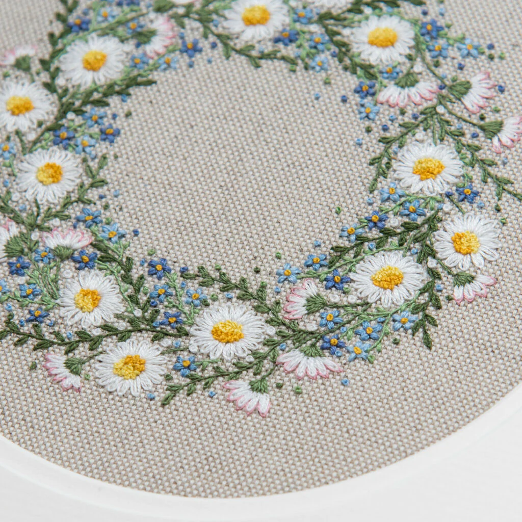 Spring Wreath Hand Embroidery Kit - Image 5