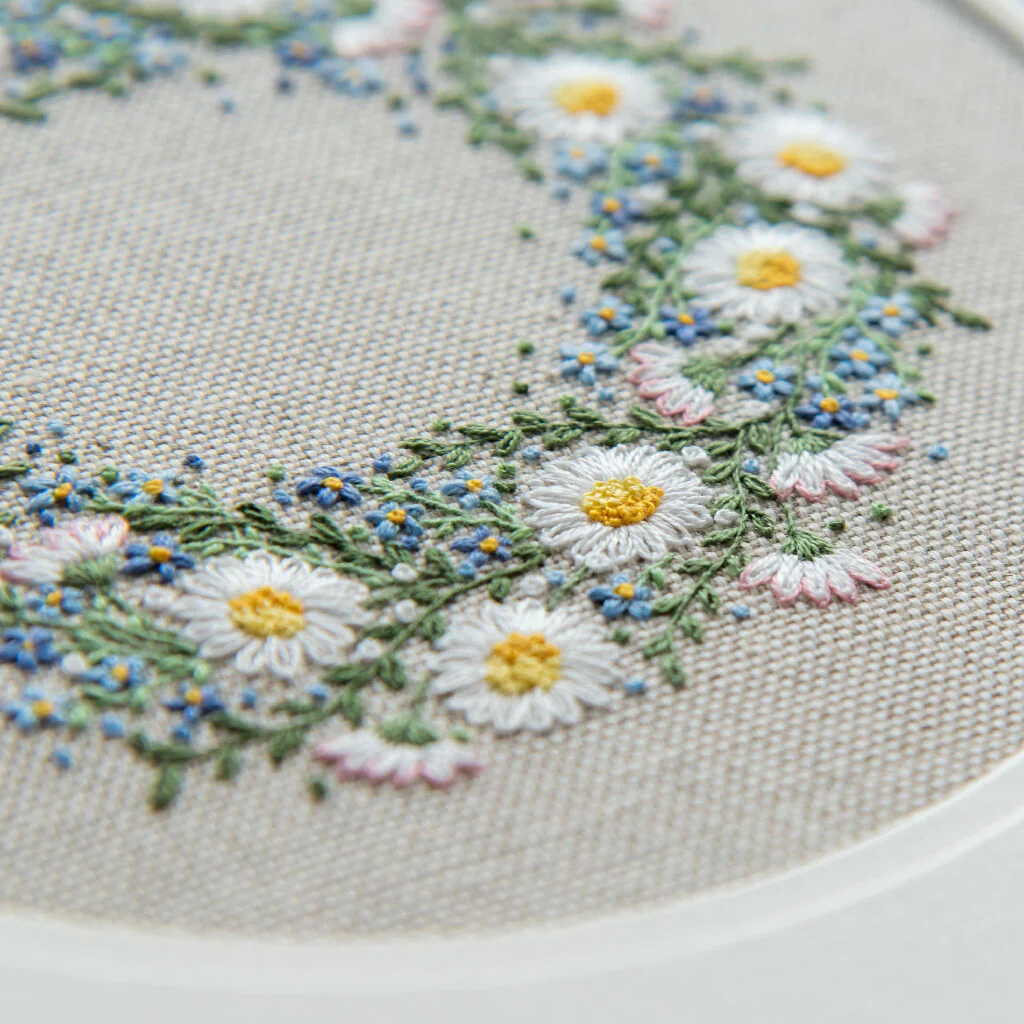 Spring Wreath Hand Embroidery Kit - Image 6