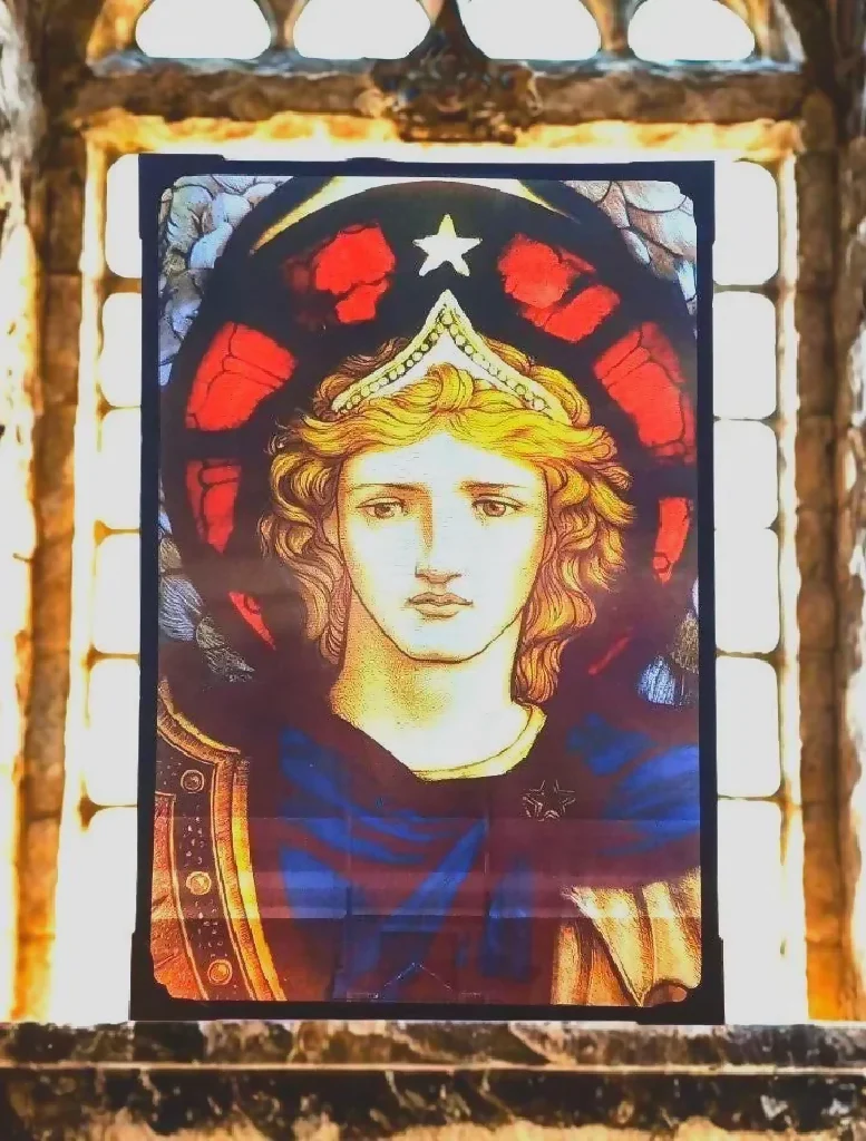 St Michael - Stained Glass Effect Panel - Image 2
