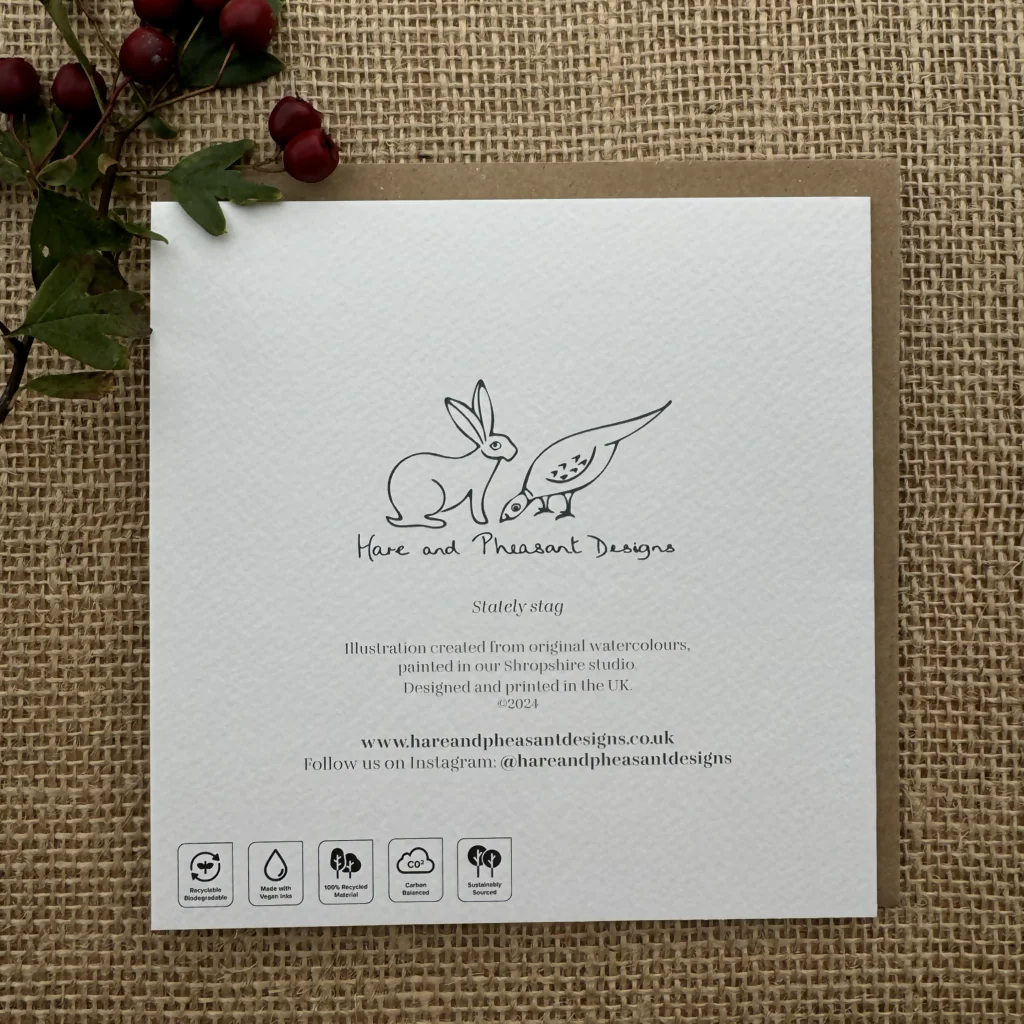 Stag Greeting Card - Image 3