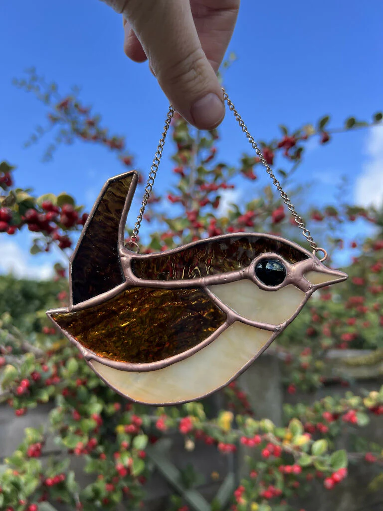 Stained Glass Wren - for bird lovers, perfect gift for her - Image 2