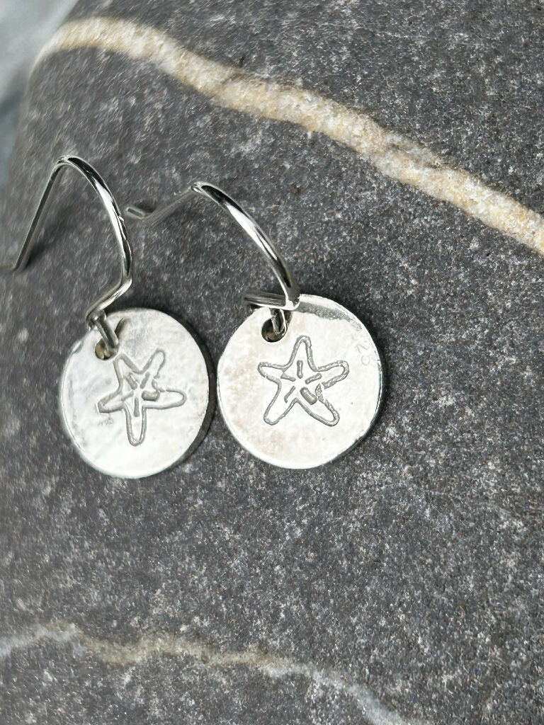 Starfish Silver Earrings - Image 3