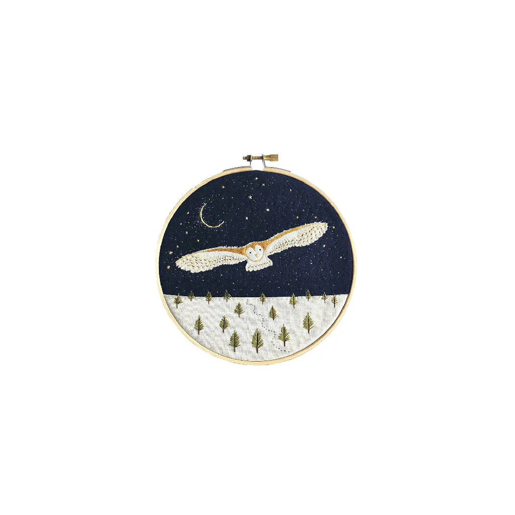 Starry Night Owl Embroidery Kit - Image 5