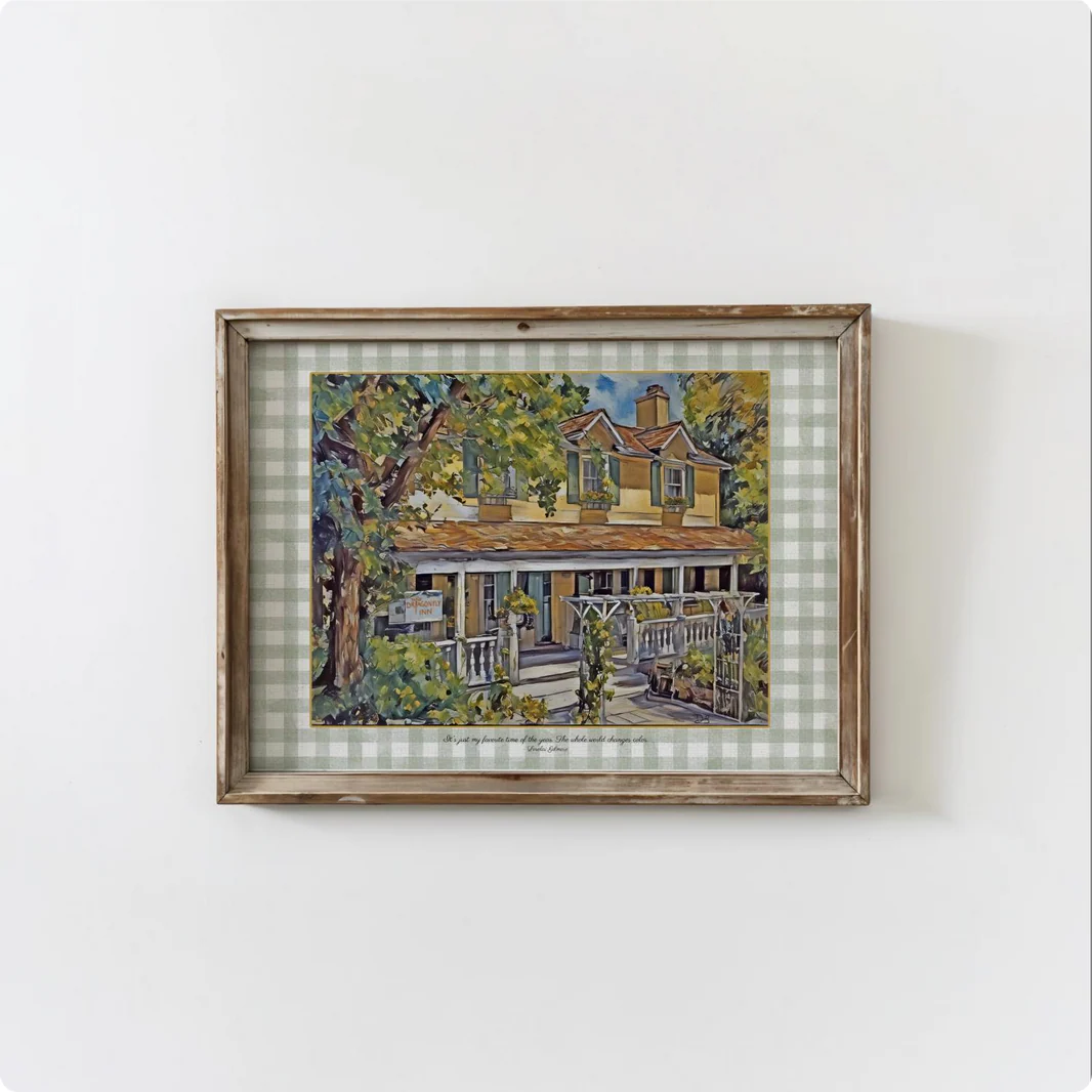 Stars Hollow Artwork Inn Watercolor Illustration - Image 7