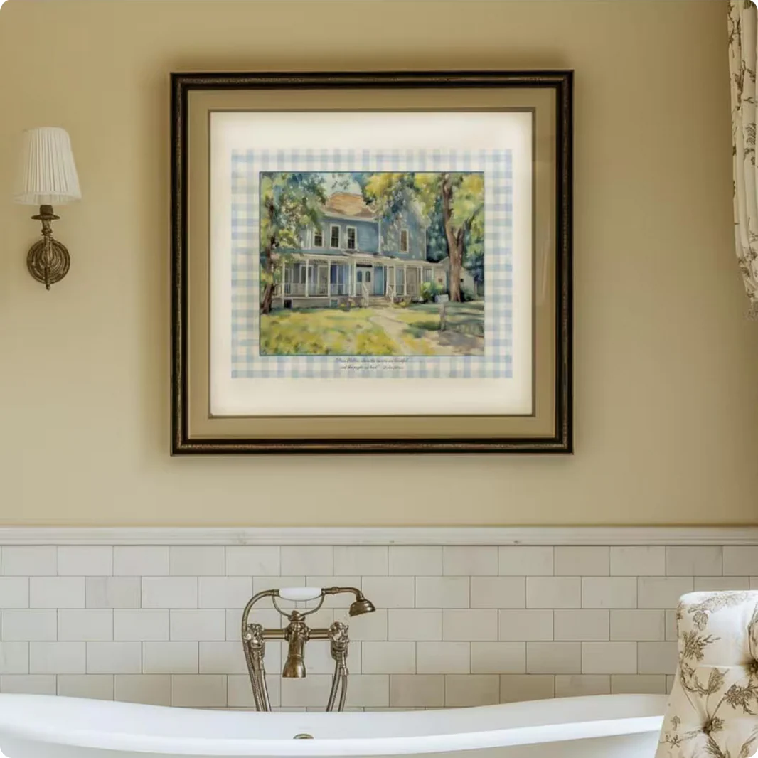Stars Hollow Watercolor Illustration Lorelai and Rory's Home - Image 12
