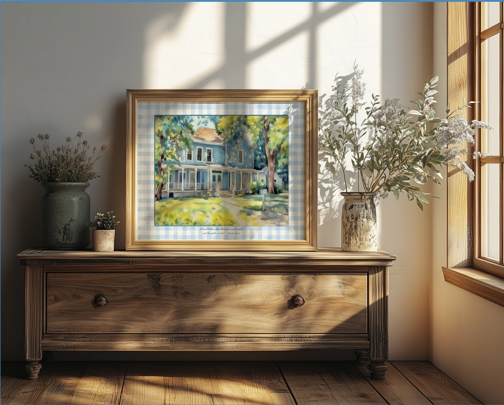 Stars Hollow Watercolor Illustration Lorelai and Rory's Home - Image 4