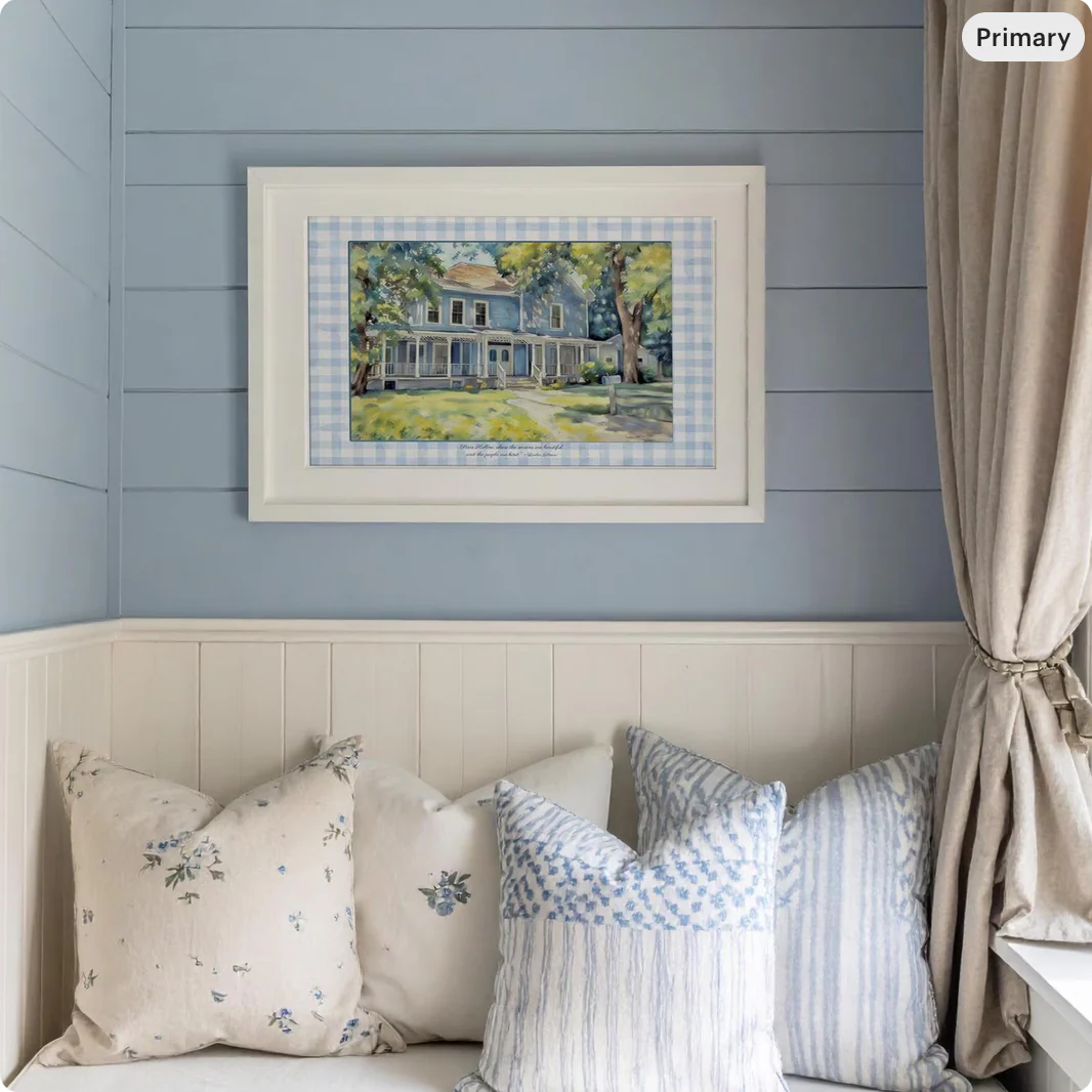 Stars Hollow Watercolor Illustration Lorelai and Rory's Home - Image 8