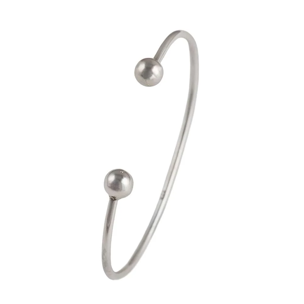 Sterling Silver Cuff with Spheres - Image 2