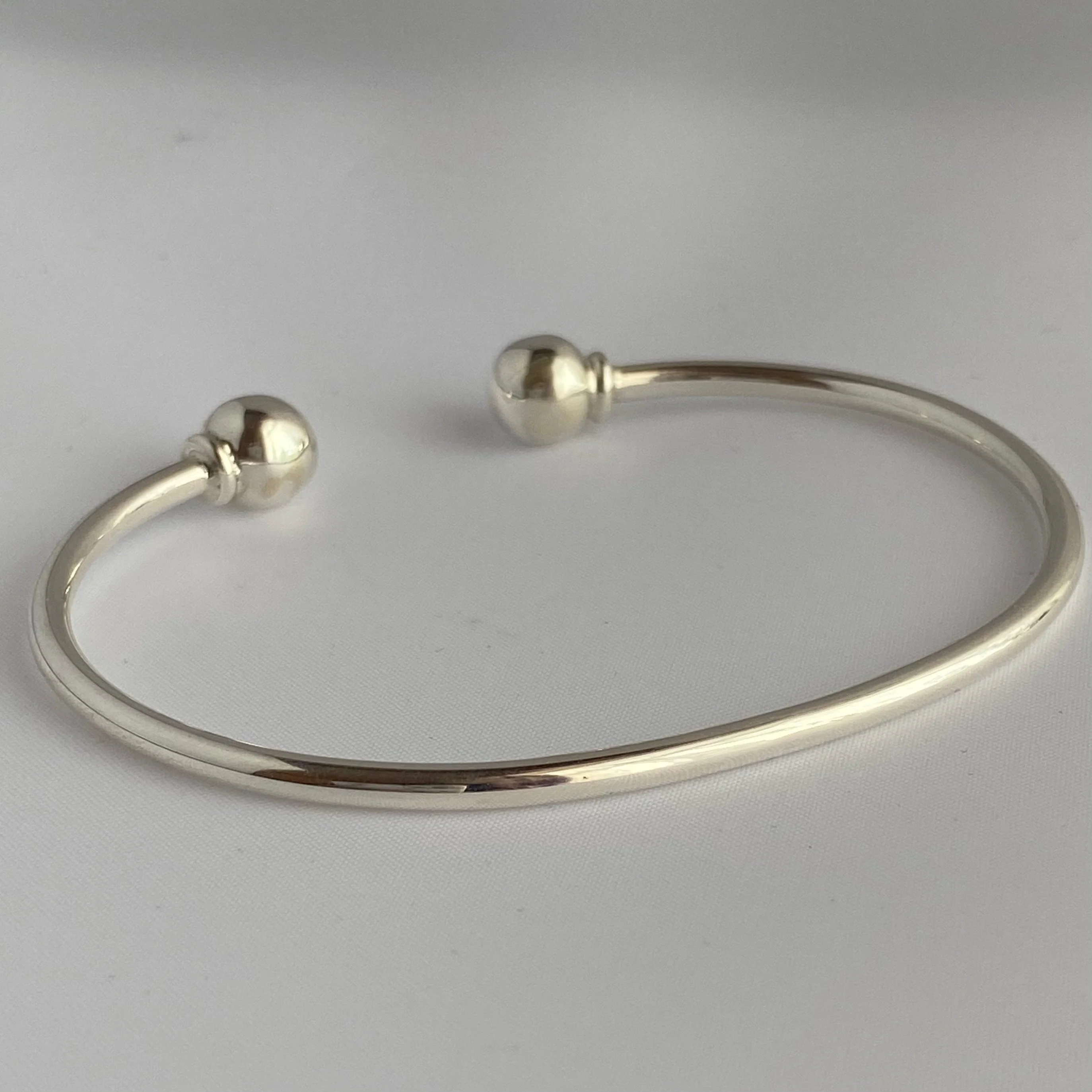 Sterling Silver Cuff with Spheres - Image 4