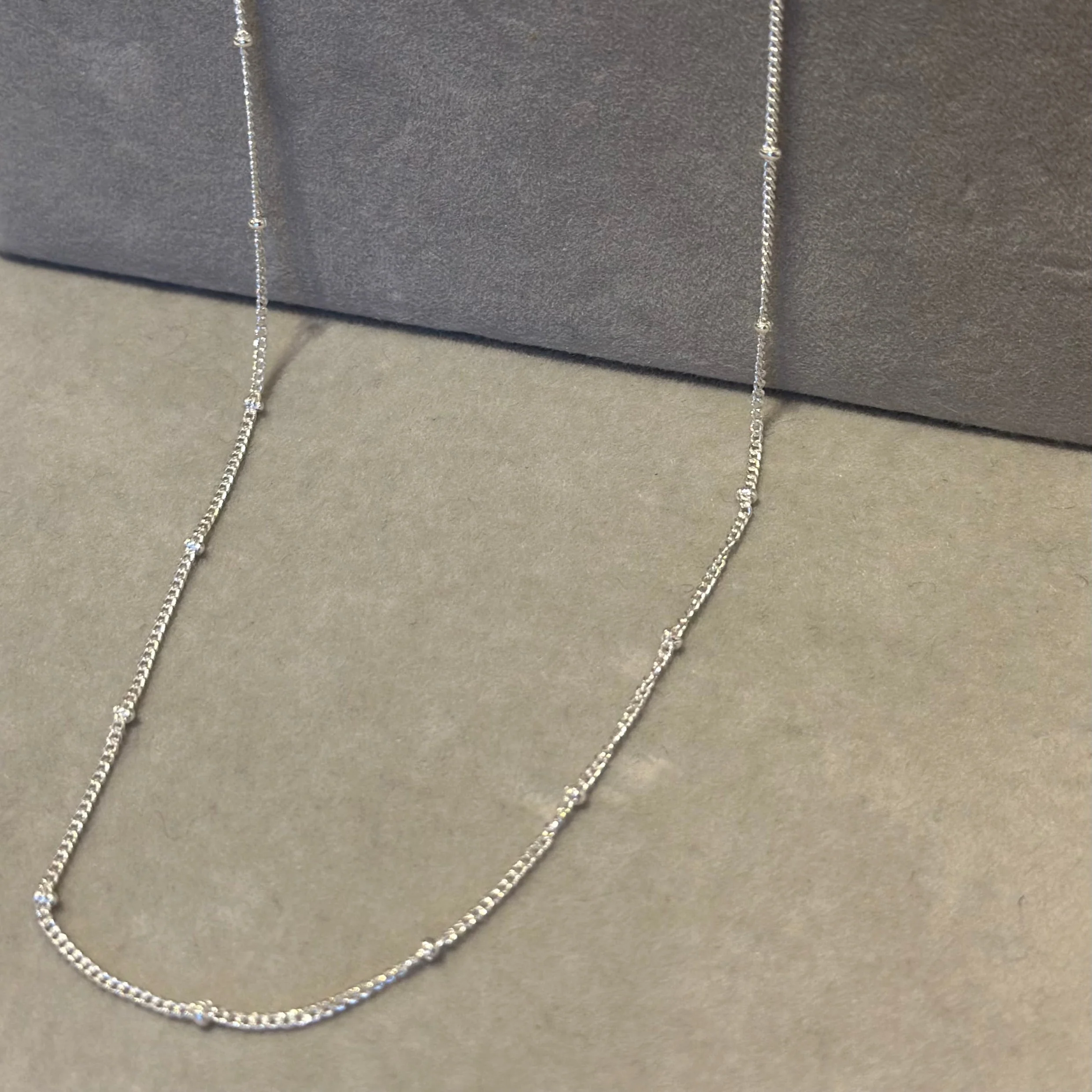 Sterling Silver Fine Intermittent Ball Chain