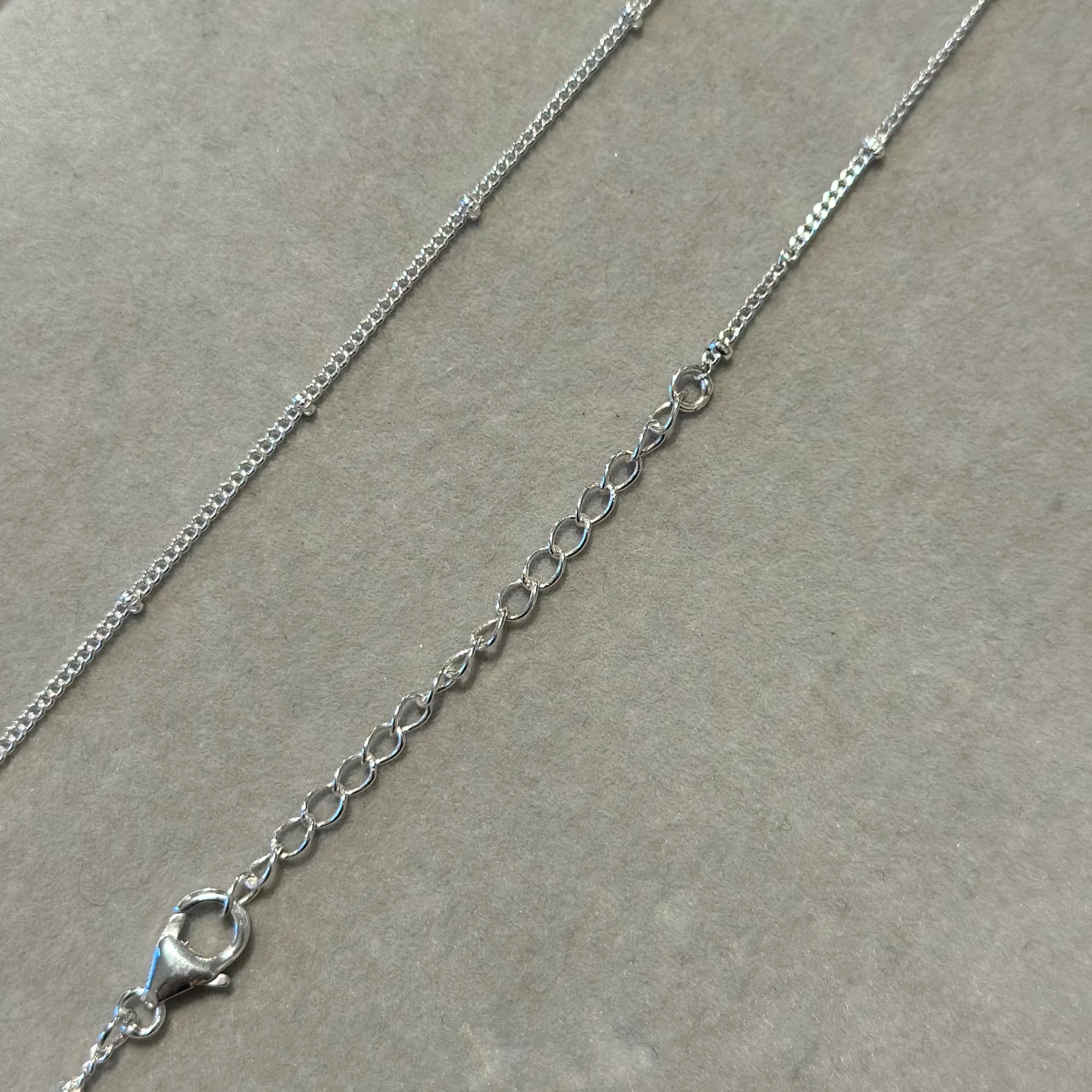 Sterling Silver Fine Intermittent Ball Chain - Image 3