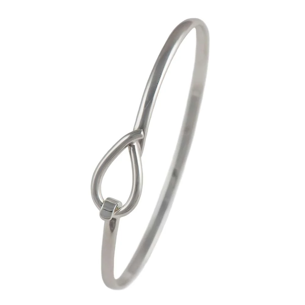 Sterling Silver Loop and Hook Bracelet - Image 2