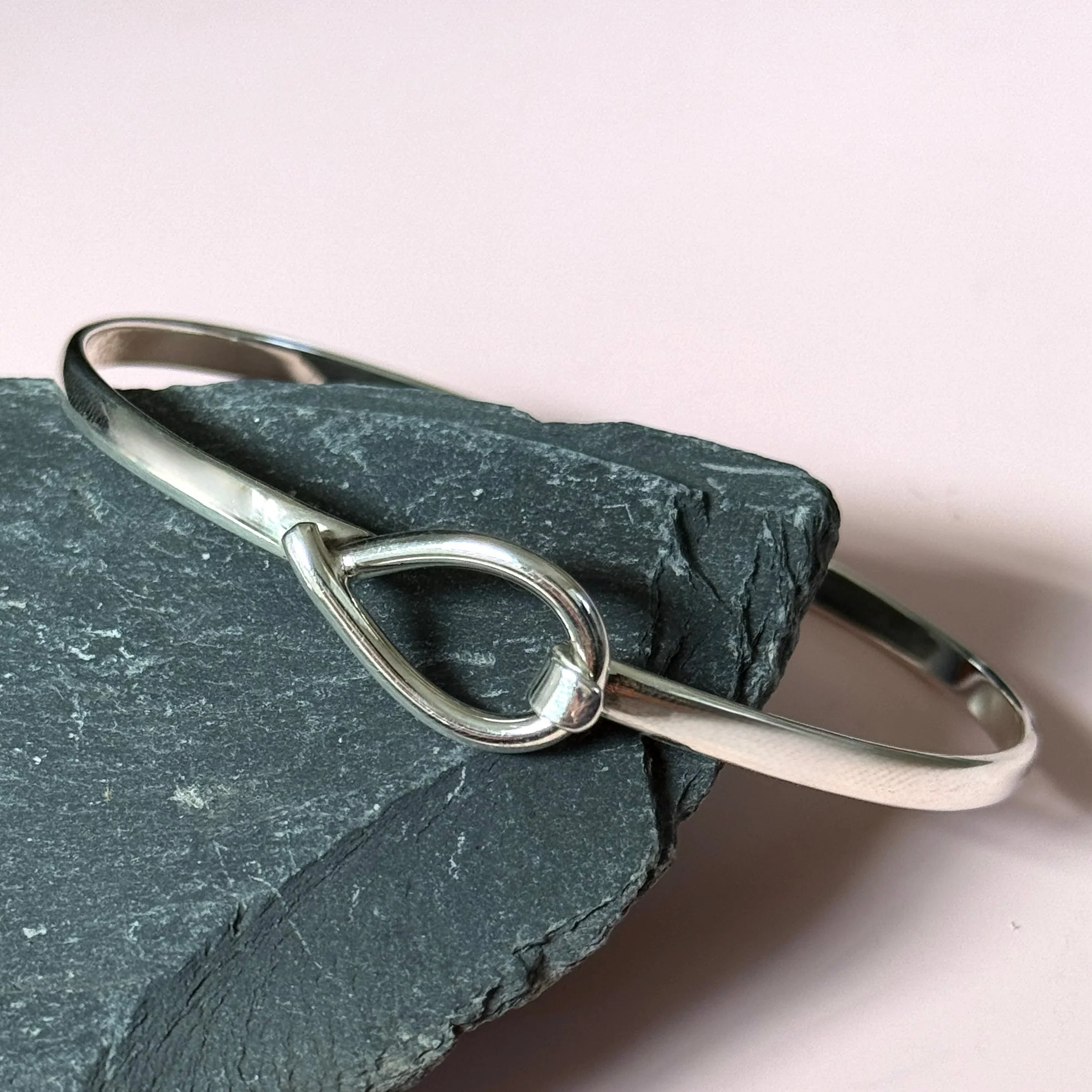 Sterling Silver Loop and Hook Bracelet - Image 3
