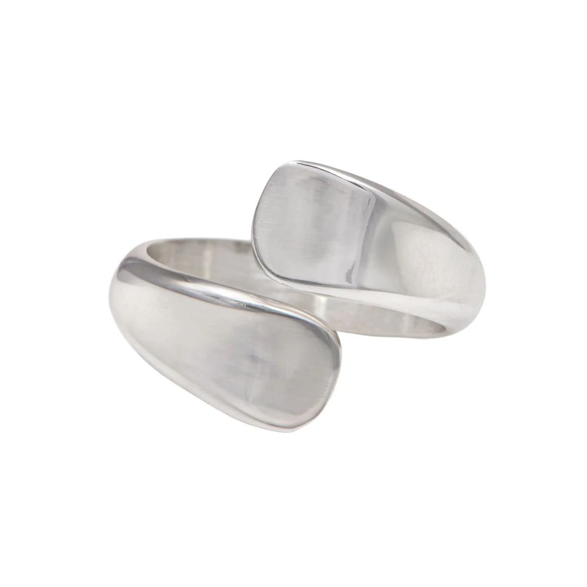 Sterling Silver Open Crossover Ring - Image 2