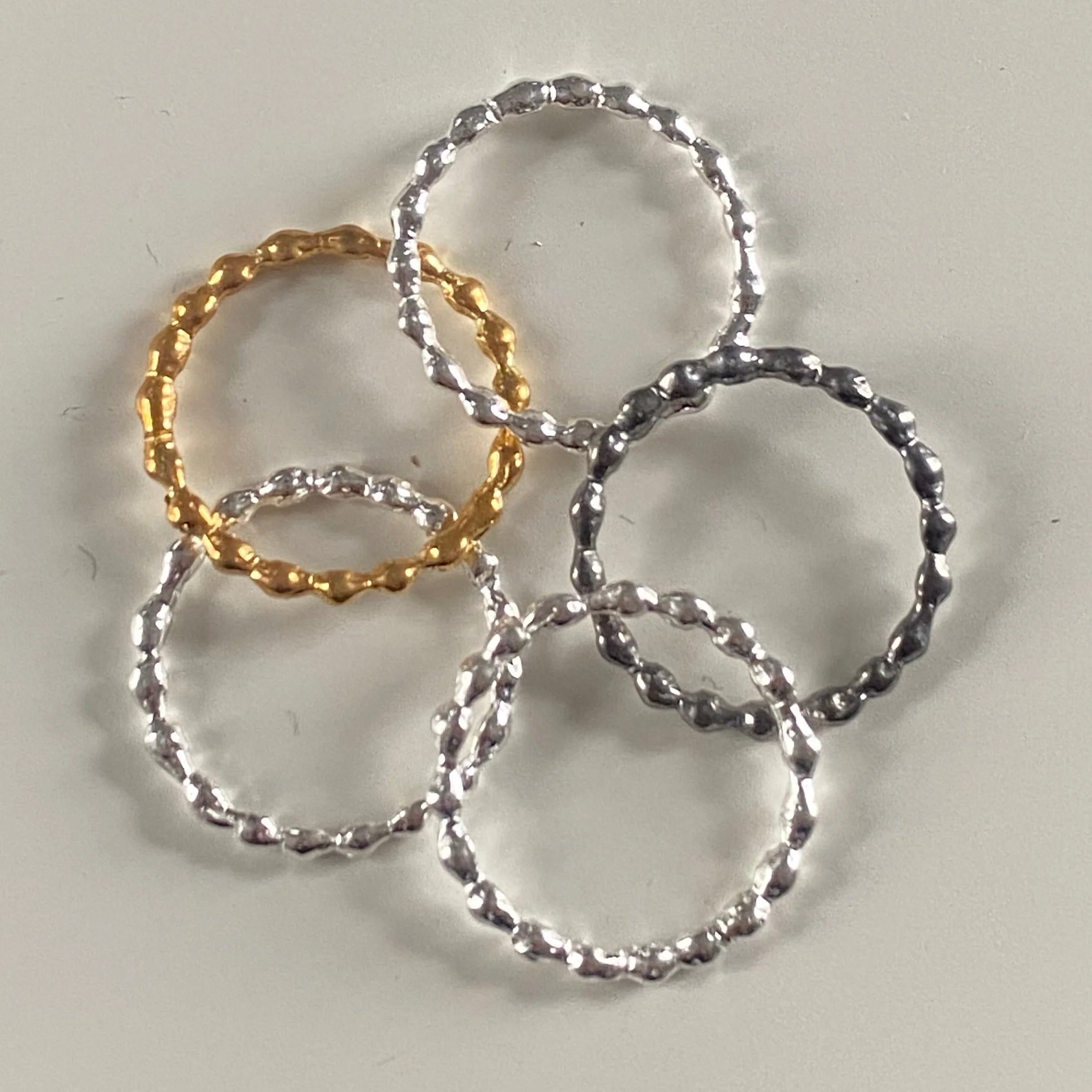 Sterling Silver Ring - 5 Bands - Image 3