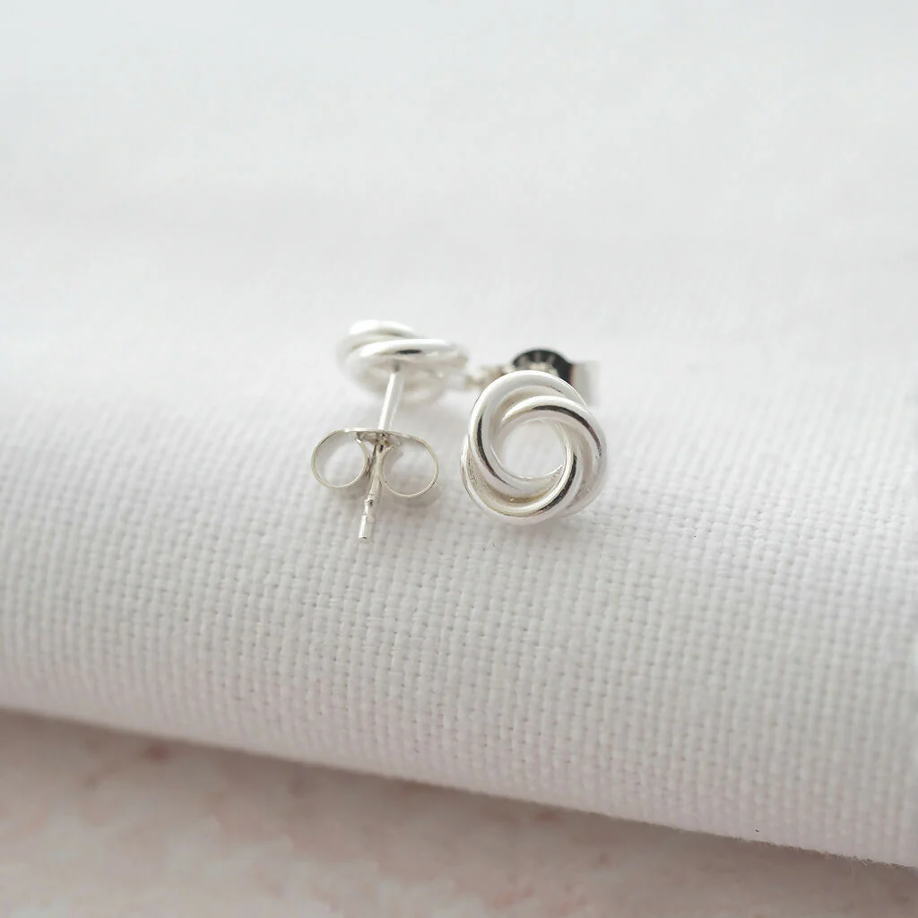 Sterling Silver Russian Ring Stud Earrings - Image 4
