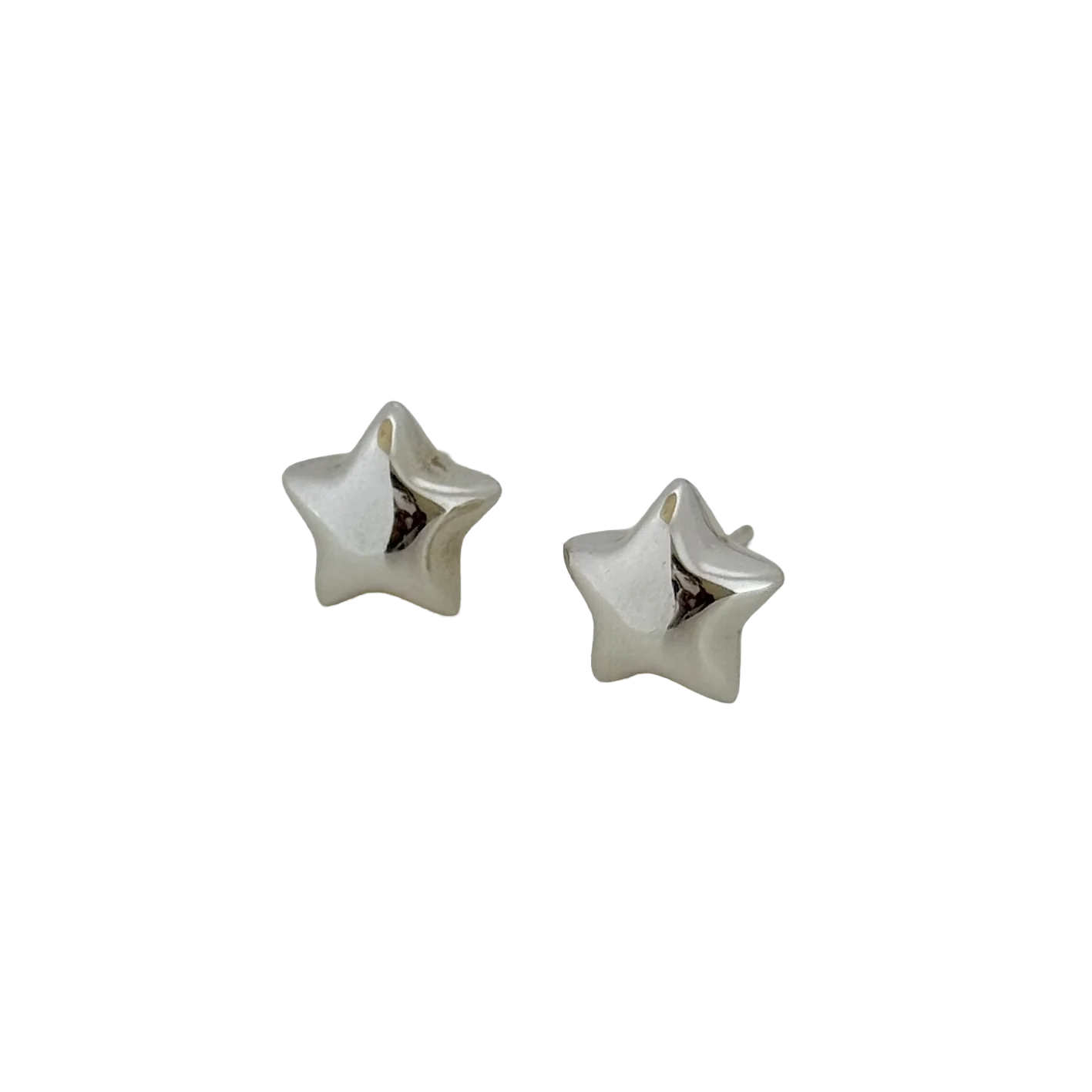 Sterling Silver Star Shaped Stud Earrings - Image 2
