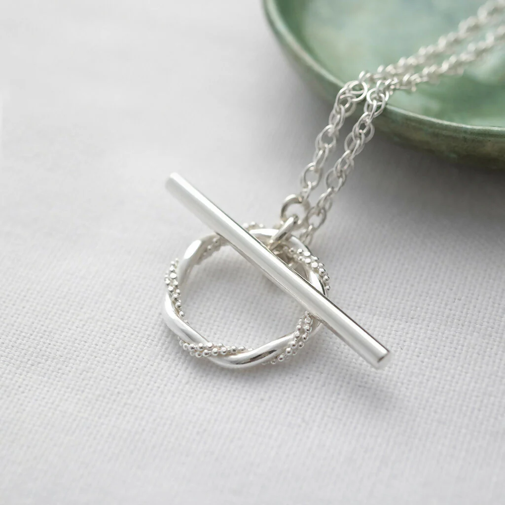 Sterling Silver Toggle Clasp Necklace - Image 2