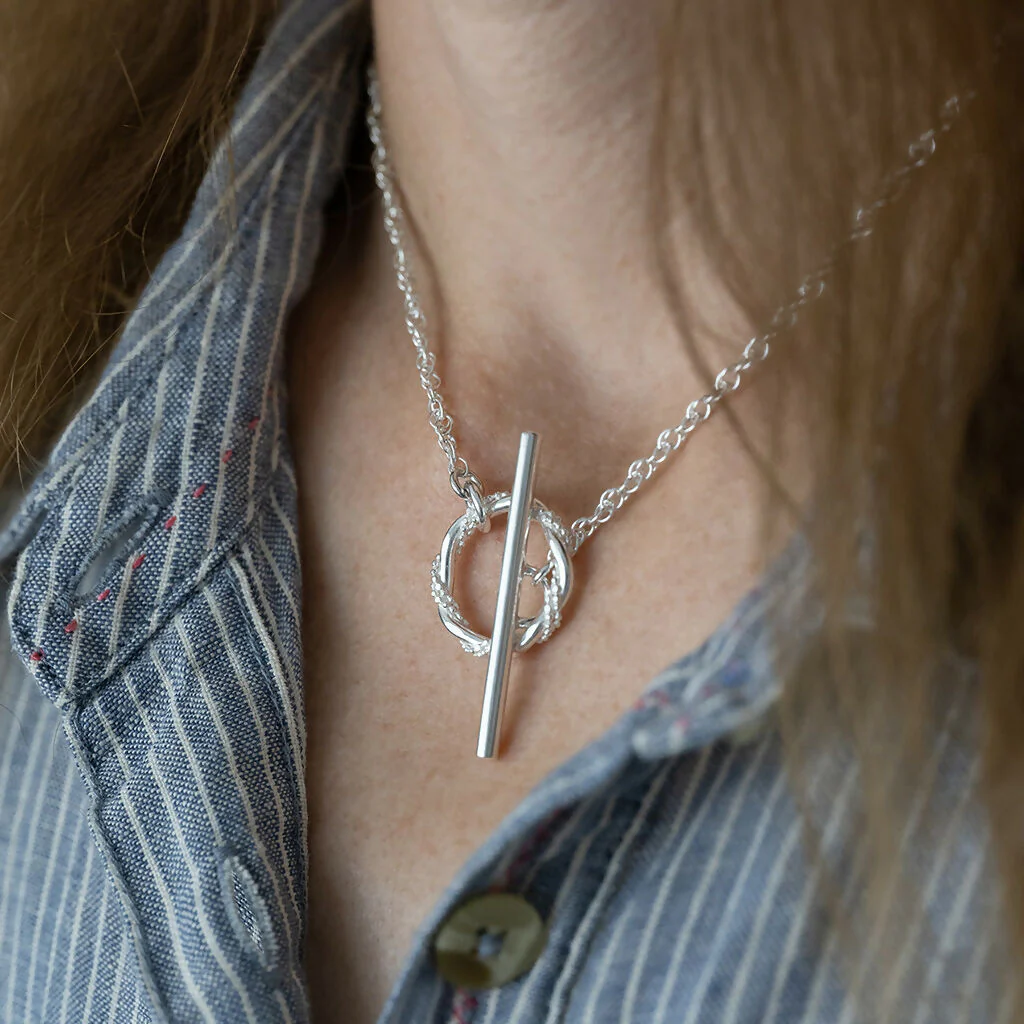 Sterling Silver Toggle Clasp Necklace - Image 7