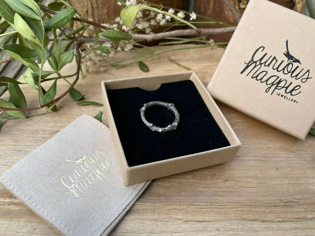 Sterling Silver Twig Ring - Image 5