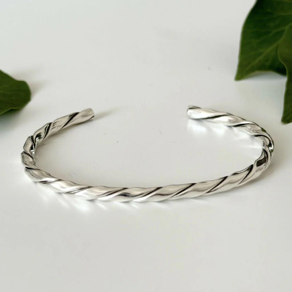 Sterling Silver Twisted Cuff - Image 3