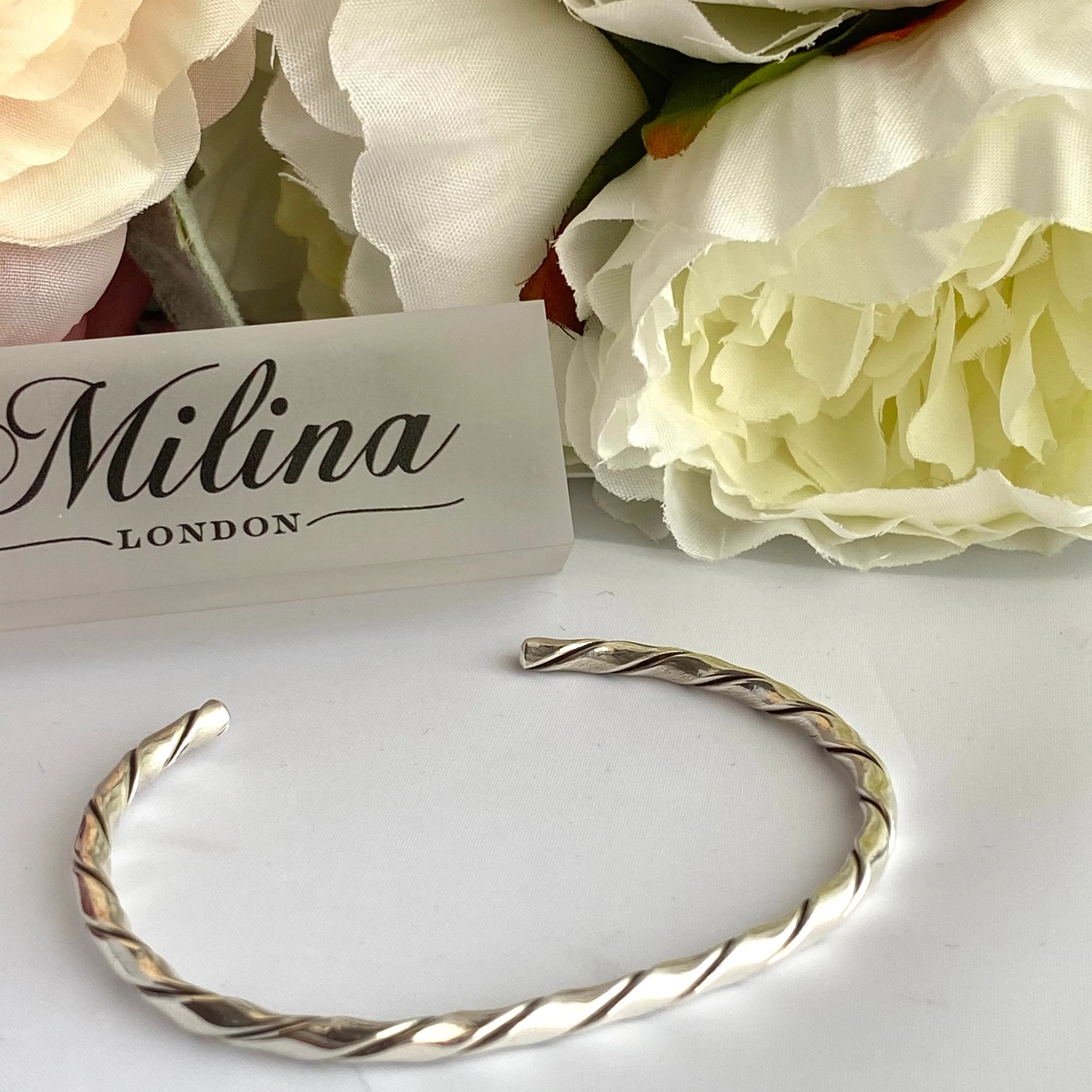 Sterling Silver Twisted Cuff - Image 5