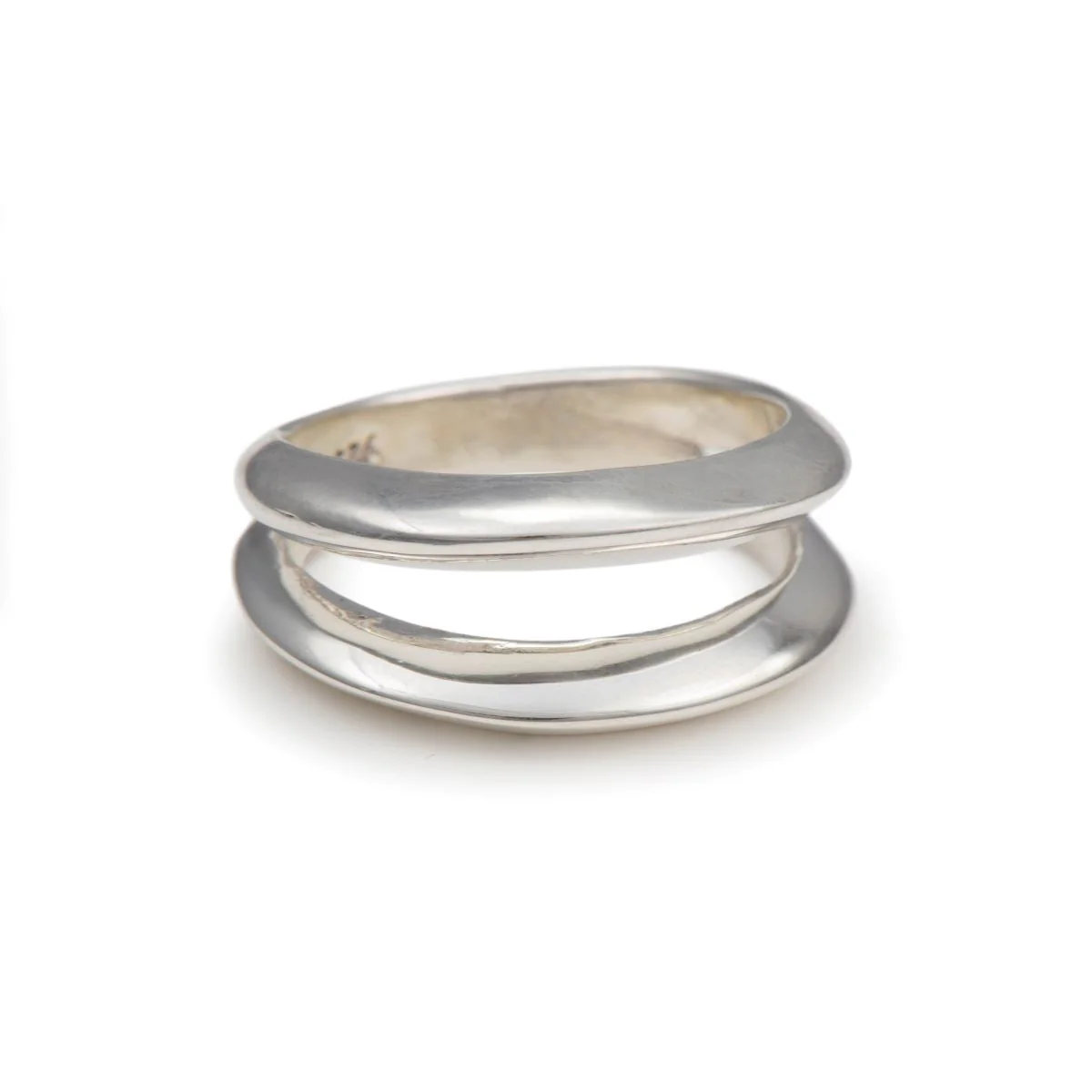 Sterling Silver Two Line Ring - Image 2